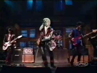 Billy Idol performing White Wedding on SNL in 1984.