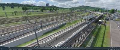 A busy junction just outside of the main hub.
