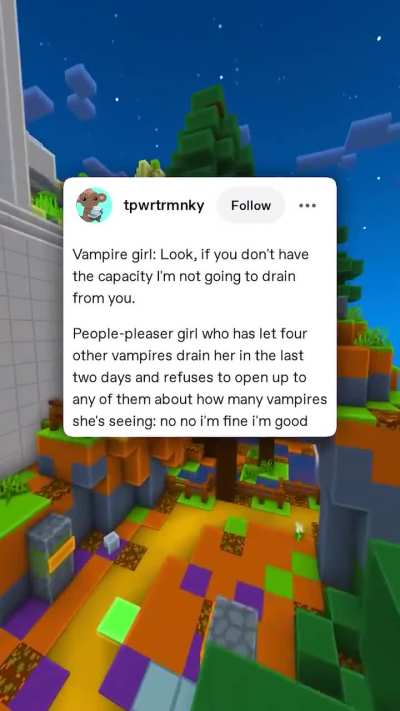 Blood doll people pleaser vs. really consciencous anarchs