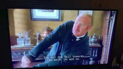 Solving a death on a golf course
