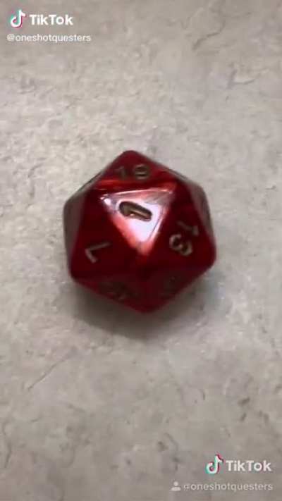 Rolling a 1