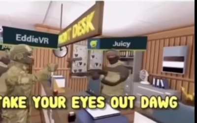 A funny moment during VR gaming