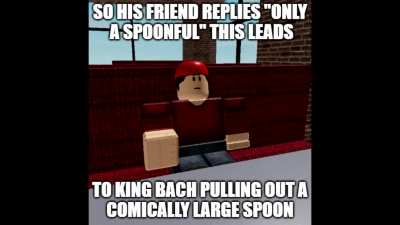 Comically large spoon