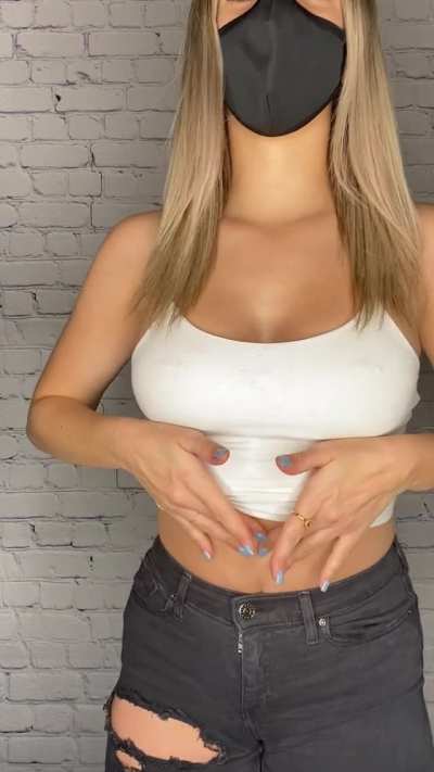 Was getting ready for the bar, and decided that you guys get to see my titties first :)