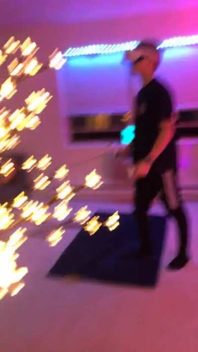 He just wanted to show me beat saber