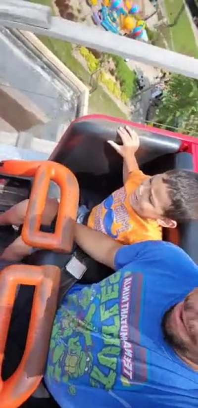 First time on a roller coaster