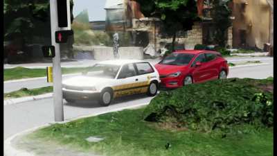Red Opel Astra rages over traffic