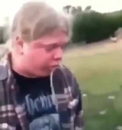 Although he was unable to talk, he’s still having a good time