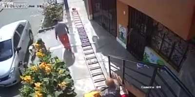Moving a ladder that's in your way