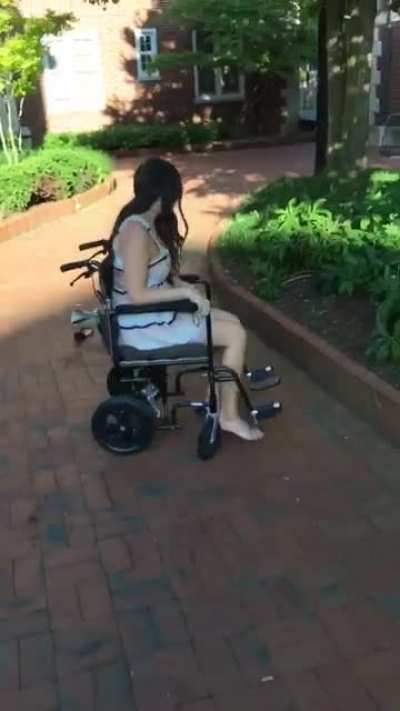 Running over your own foot
