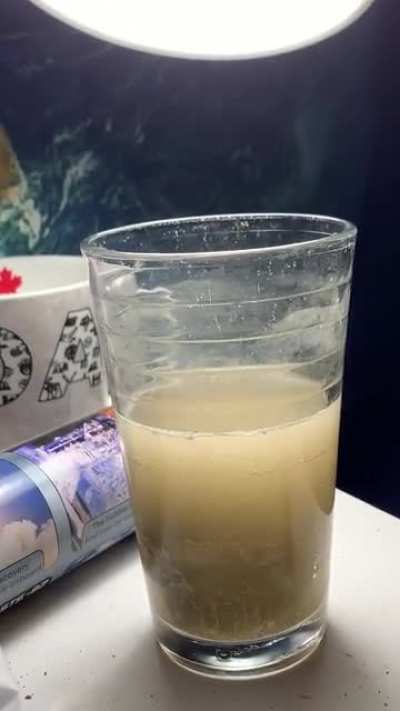 There’s a brown rock inside the cup, wth is going on?