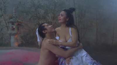 Amy Yip, Hitomi Kudô and Man So - Erotic Ghost Story (1990)