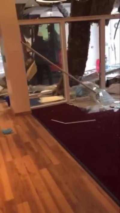 Construction Worker bulldozer rampages through an unfinished building after being denied by his employer $600 owed to him