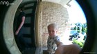 My kiddo was refusing to come inside the house after being dropped off. I threatened to eat his ice cream. You can hear my brother saying 
