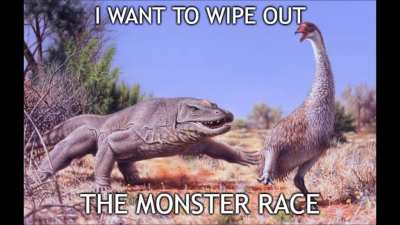 Megalania d-,-b