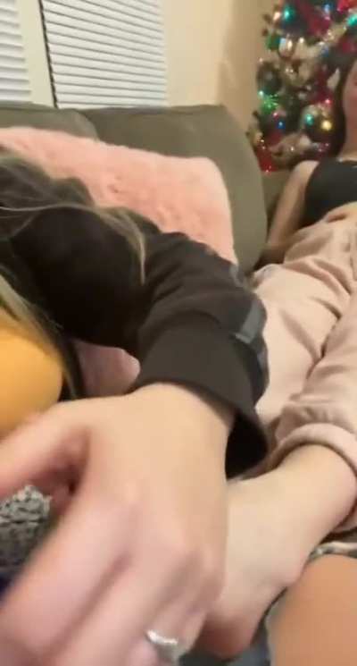 Girl has her socks removed and soles exposed by her best friend. @e.yeatts