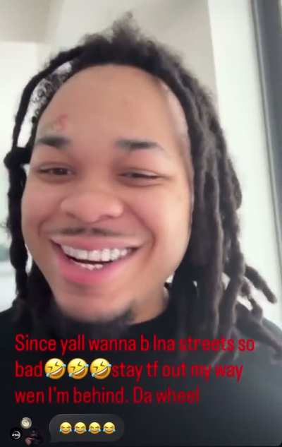 Q50 claiming he hit Slide🕊️ with the car