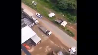 Bank truck robbery.