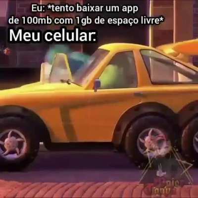 Uma vez isso aconteceu com meu celular com 3 gb de espaço livre