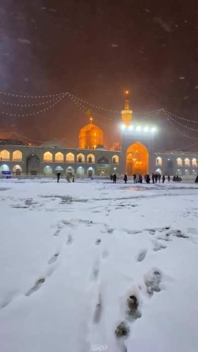 Right now at the Holy Shrine of Imam Reza (PBUH)