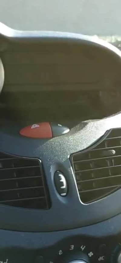 Listening to Poster girl and the seat belt warning beep followed the beat of the music