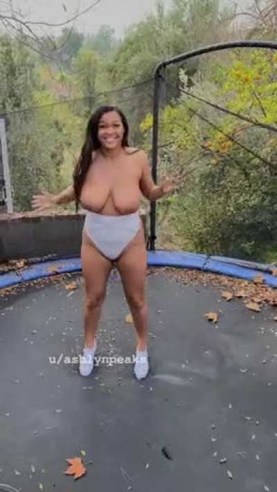 Having Fun On The Trampoline [OC]