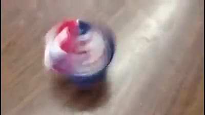 Spinning Gyroscope Put Inside A Box.