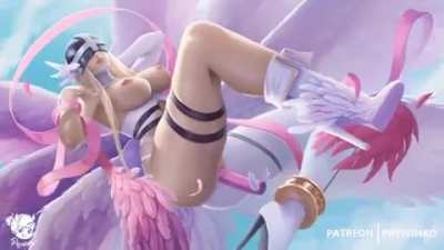 Angewomon flying dildo GIF (Prywinko)