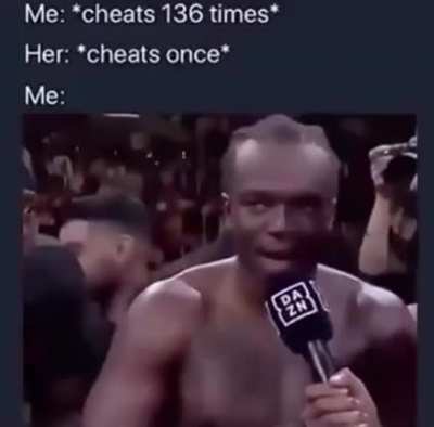 Cheating will not be tolerated