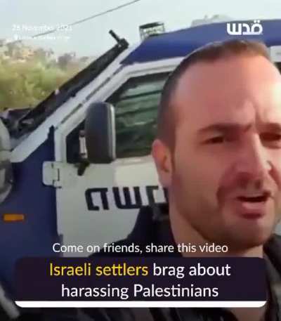 Films himself bragging he with his accomplices with the help of armed soldiers cut off a native village. Calls it a 