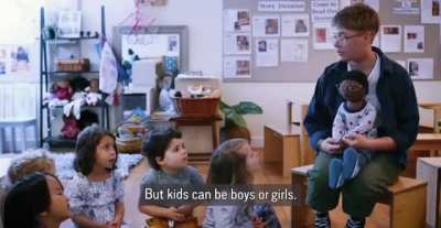 This was shown to daycare owners in NC - A teacher used a doll to teach gender identity to 4-5 year olds.