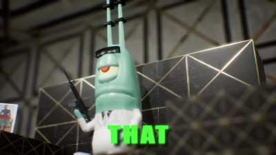 GUESS WHOSE BACK YO PLANKTON-Glorb