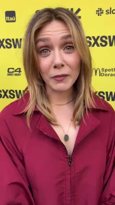 X/Twitter: Elizabeth at the Austin premiere of 