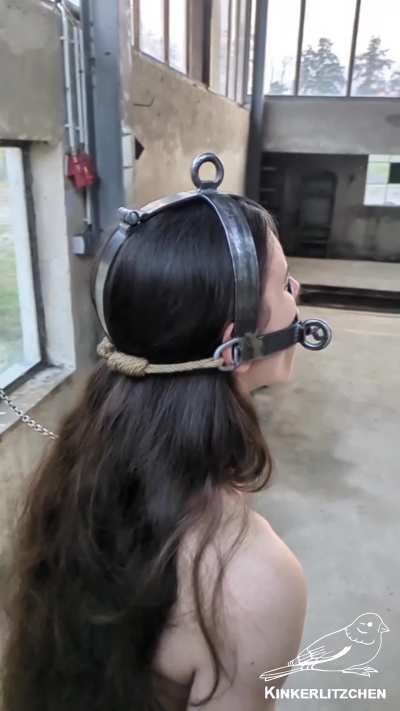 Brutally Gagged Slave suffering in Medival Bondage