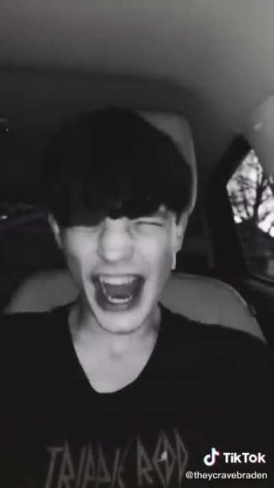 imagine shouting and crying then uploading on TikTok