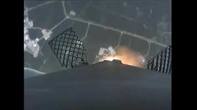 Falcon 9 pierces through the Florida clouds for a stunning land landing after today's SAOCOM-1B launch!