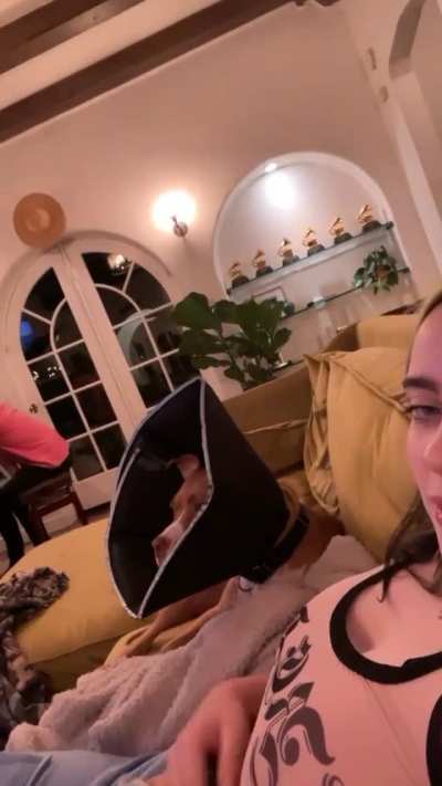 slapping her tits