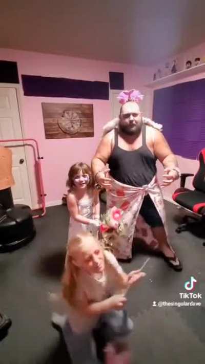 The Princess Dad has entered the facility...