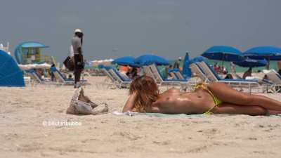 New video just dropped! Come watch me on the public beach. 38 minutes 😘