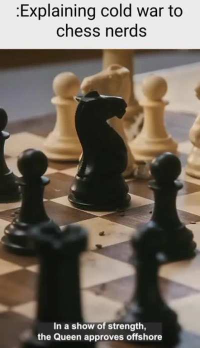use this to explain chess nerds cold war
