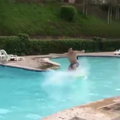Sliding fail in the pool