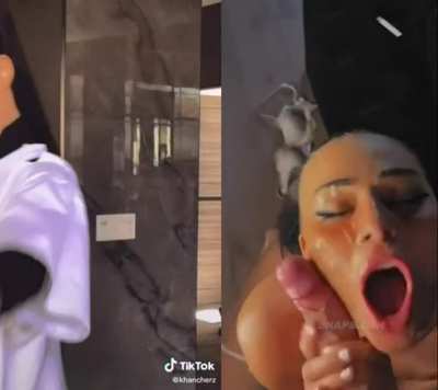 From tiktok to sucking cock 😍 ( Full Vid In Comments)
