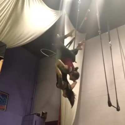 Pantsing fellow gymnast