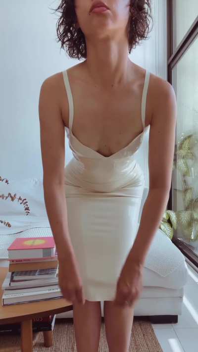 No one said a latex dress wasn't sexy