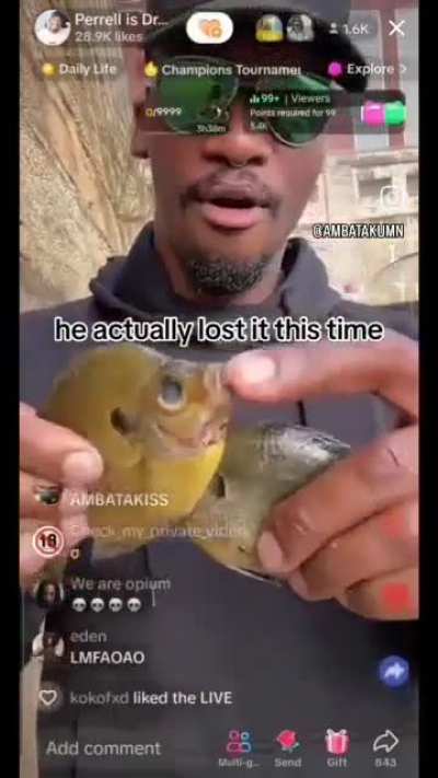 he’s truly lost it