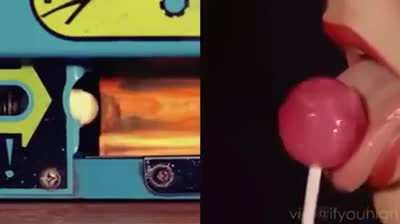 Two videos combined to make one simultaneous combo