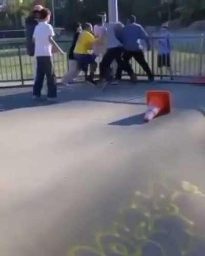 The kid that was attacked is disabled, judging for his arms looks like he has cerebral palsy. That’s why everyone attacked the bully
