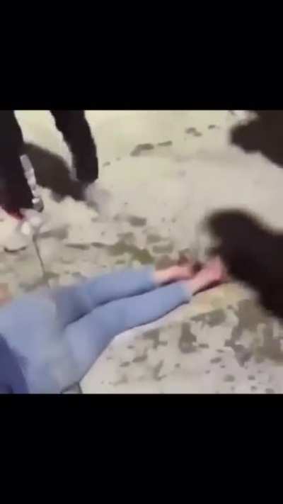 Girls jaw broken after throwing drink on a man.