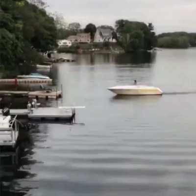 When you ask a novice to dock your boat