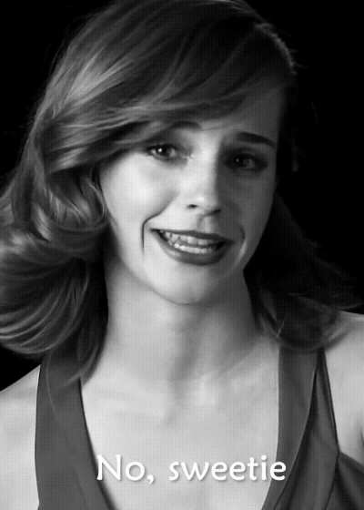 Mistress Emma Watson's reaction after you asked to get out of your chastity cage